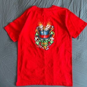 NWT VINTAGE JNCO SKULL DICE T SHIRT SIZE LARGE DEADSTOCK RARE Y2K SKATE